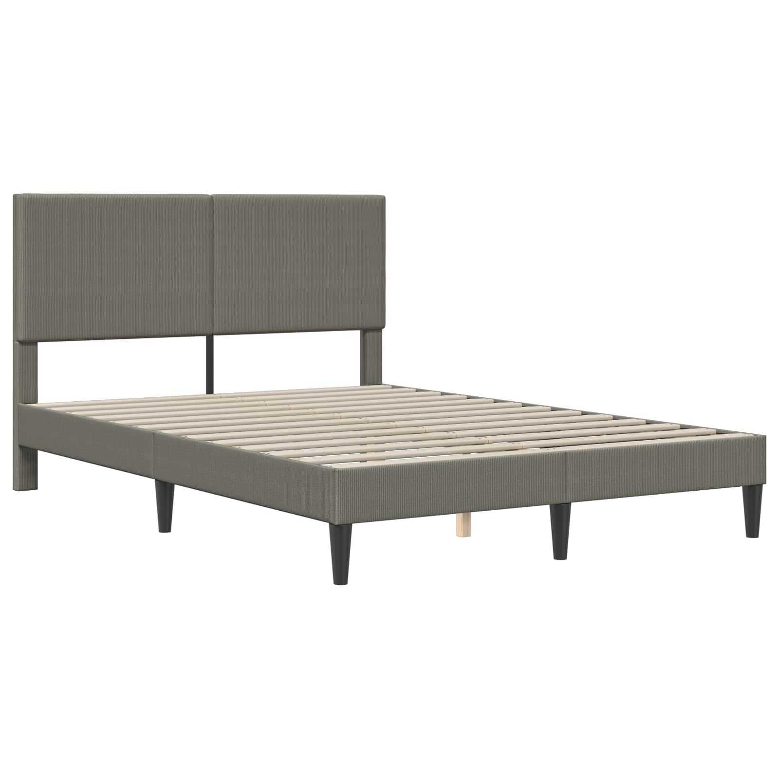 Struttura del letto Grigio Chiaro 120 x 200 cm Tessuto in Cords | homemem39