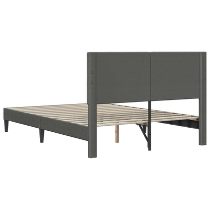 Struttura del letto Grigio Scuro 120 x 200 cm Tessuto in Cords | homemem39