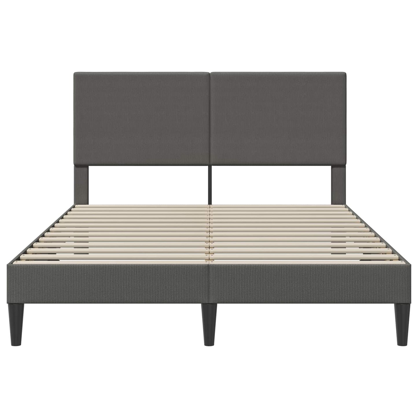 Struttura del letto Grigio Scuro 120 x 200 cm Tessuto in Cords | homemem39