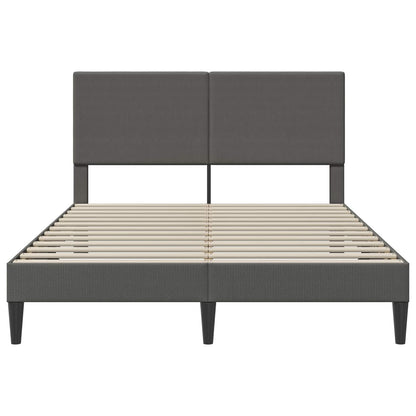 Struttura del letto Grigio Scuro 140 x 190 cm Tessuto in Cords | homemem39