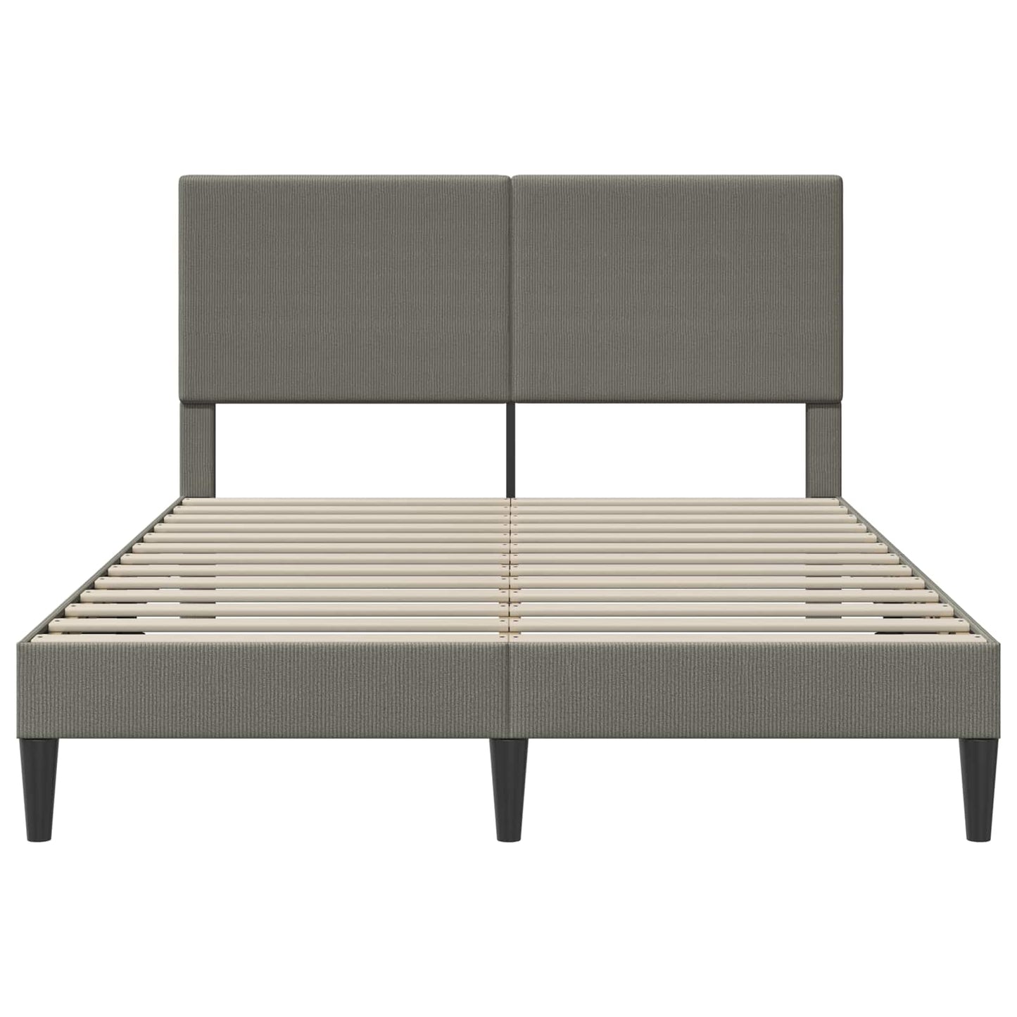 Struttura del letto Grigio Chiaro 160 x 200 cm Tessuto in Cords | homemem39