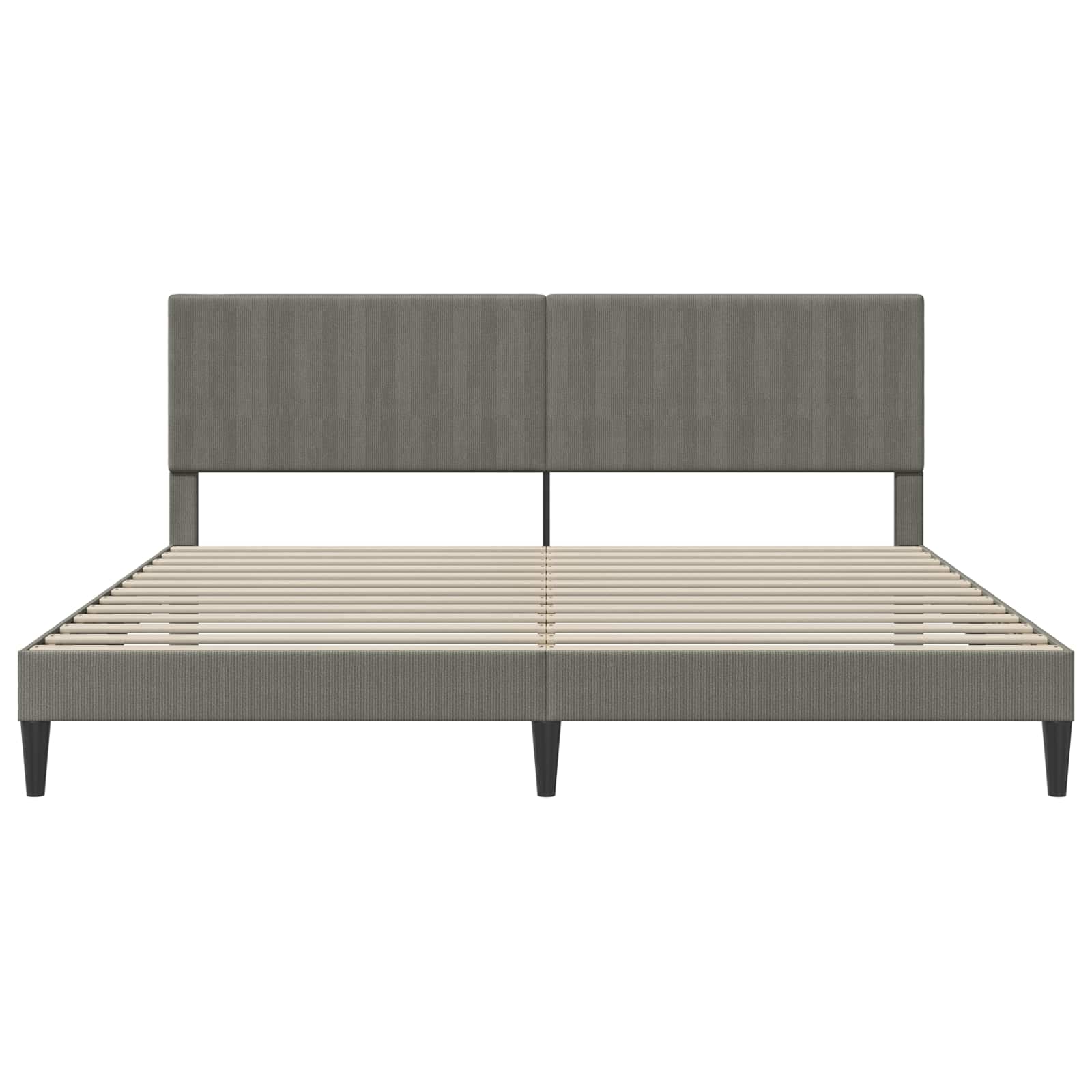 Struttura del letto Grigio Chiaro 180 x 200 cm Tessuto in Cords | homemem39