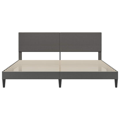 Struttura del letto Grigio Scuro 180 x 200 cm Tessuto in Cords