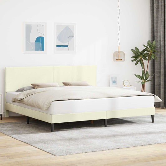 Struttura del letto Crema 180 x 200 cm Tessuto in Cords