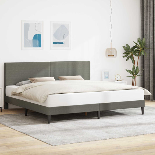 Struttura del letto Grigio Chiaro 200 x 200 cm Tessuto in Cords