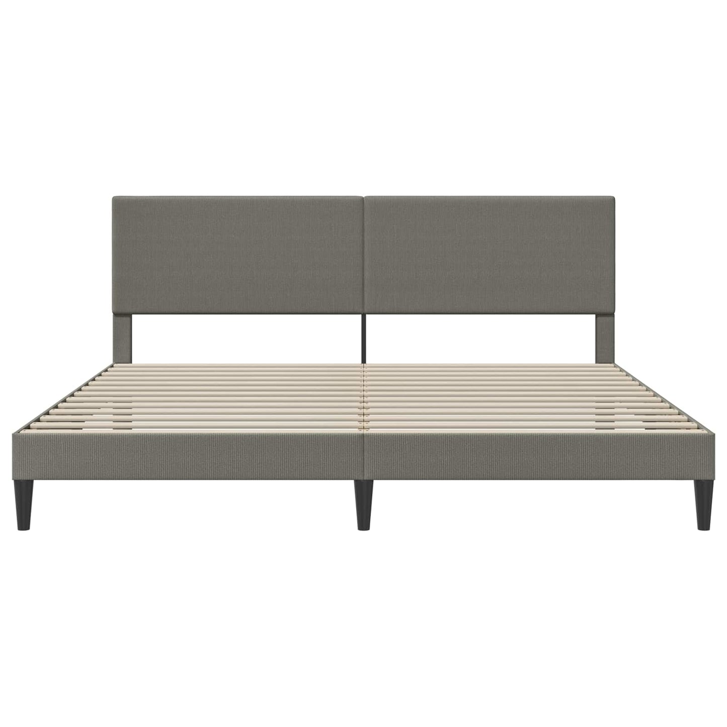 Struttura del letto Grigio Chiaro 200 x 200 cm Tessuto in Cords