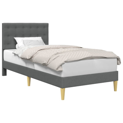 Struttura del letto Grigio Scuro 80 x 200 cm Tessuto | homemem39