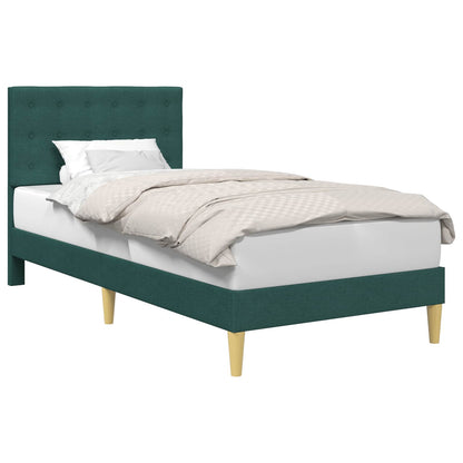 Struttura del letto Verde Scuro 80 x 200 cm Tessuto | homemem39