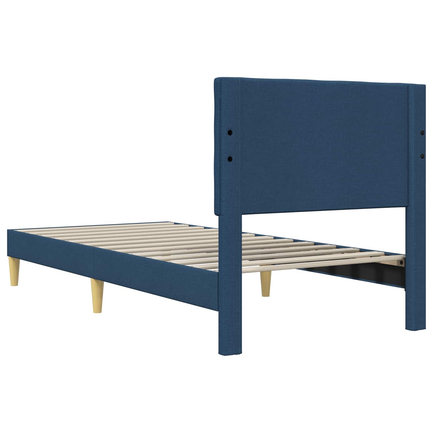 Struttura del letto con testiera Blu 90 x 190 cm Tessuto | homemem39