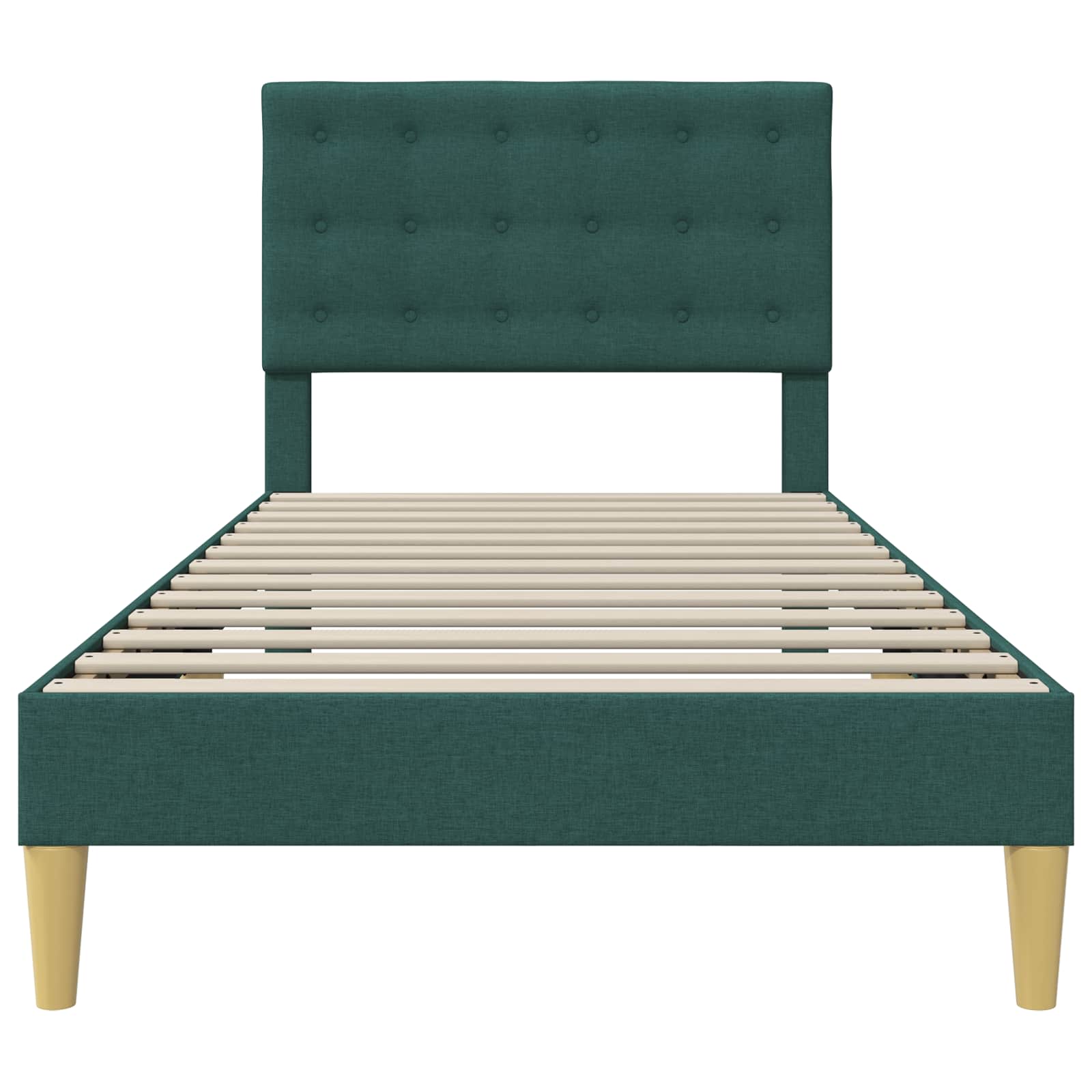 Struttura del letto Verde Scuro 90 x 200 cm Tessuto | homemem39
