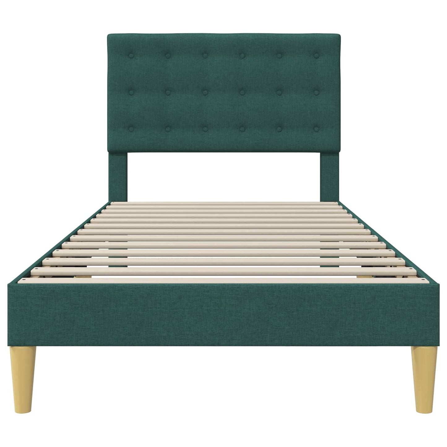 Struttura del letto Verde Scuro 100 x 200 cm Tessuto | homemem39