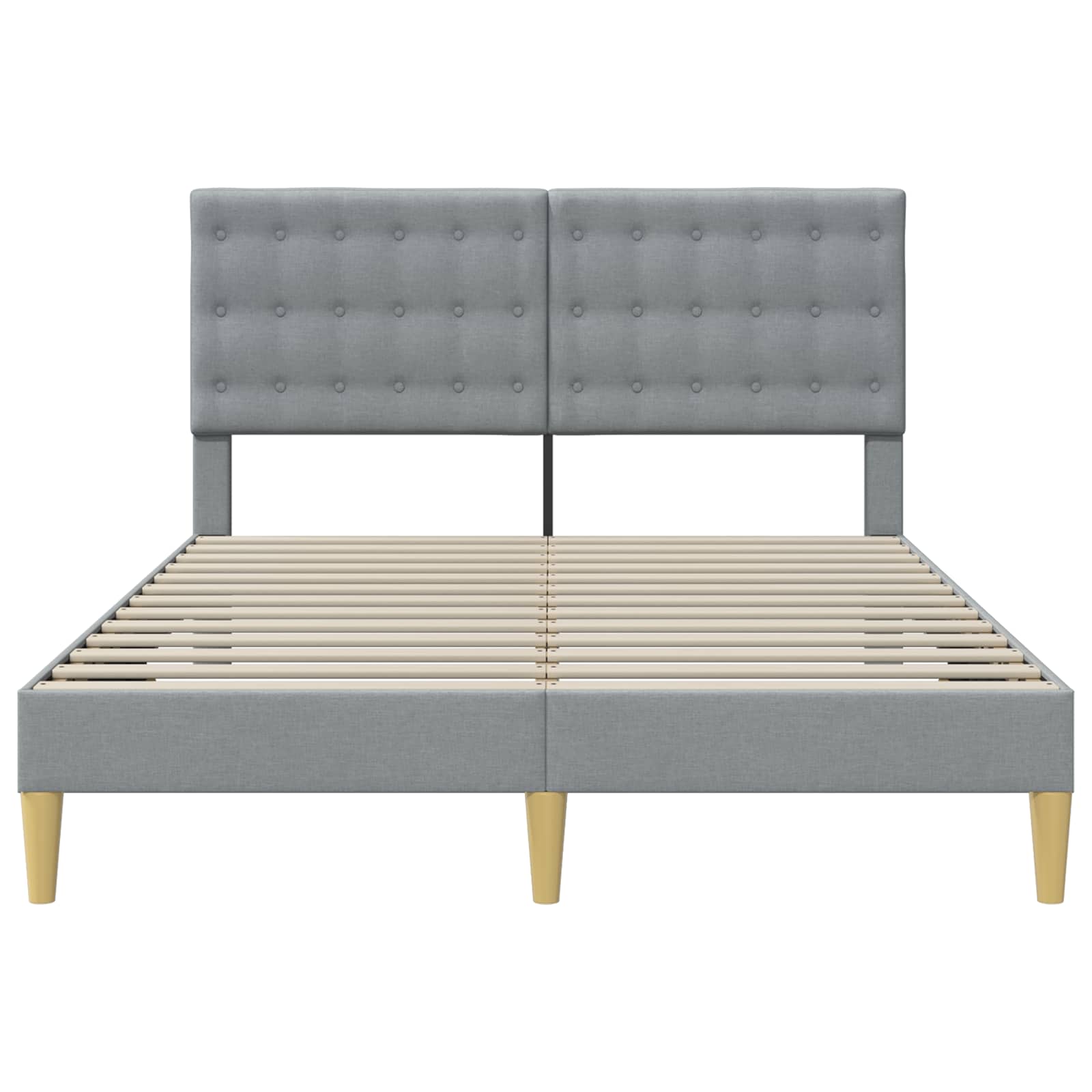 Struttura del letto Grigio Chiaro 120 x 190 cm Tessuto | homemem39