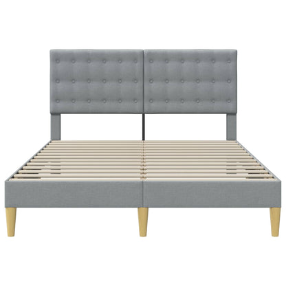Struttura del letto Grigio Chiaro 120 x 190 cm Tessuto | homemem39