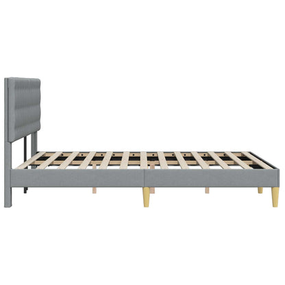 Struttura del letto Grigio Chiaro 120 x 190 cm Tessuto | homemem39