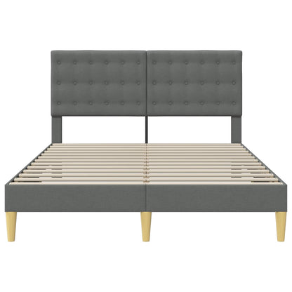 Struttura del letto Grigio Scuro 120 x 190 cm Tessuto | homemem39
