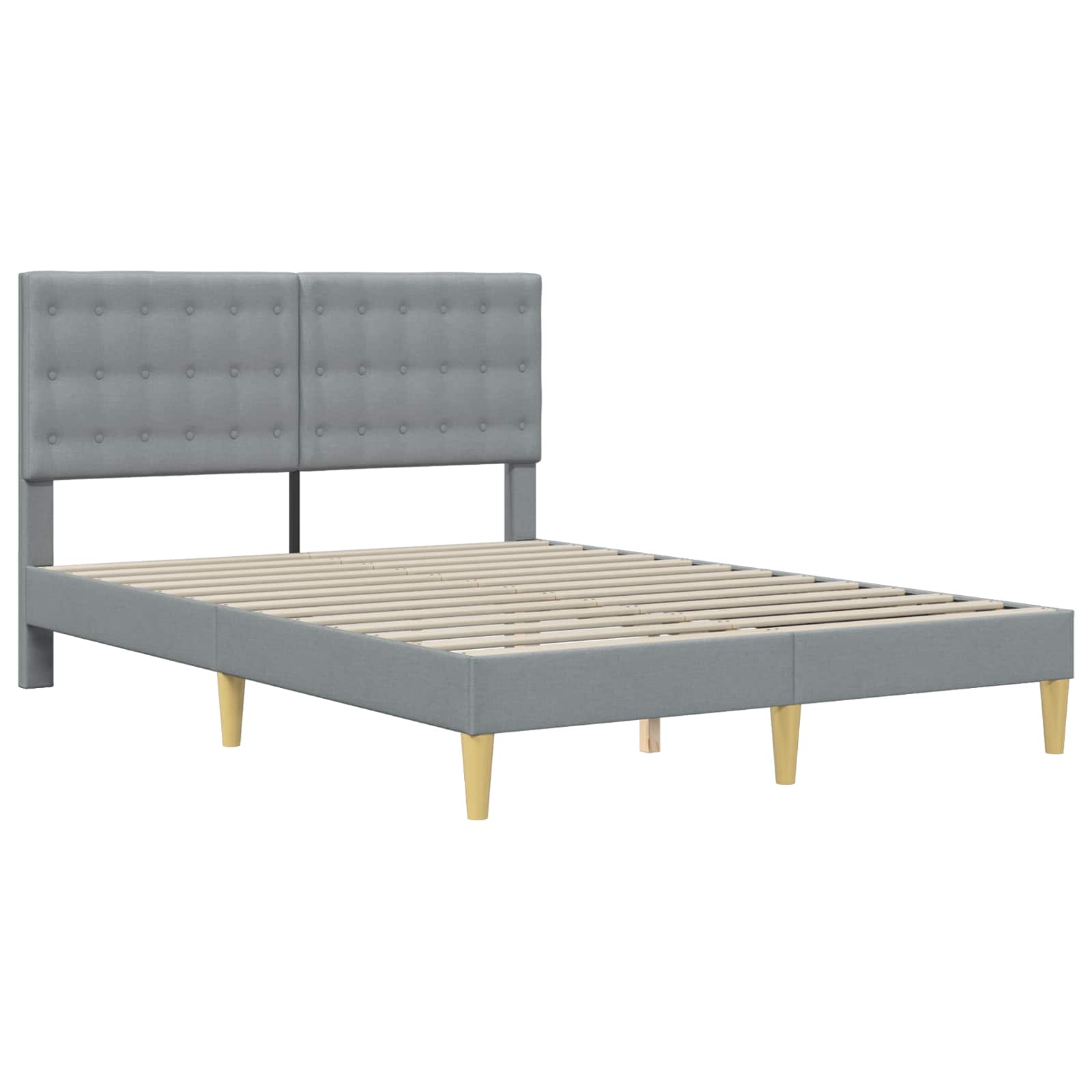 Struttura del letto Grigio Chiaro 120 x 200 cm Tessuto | homemem39