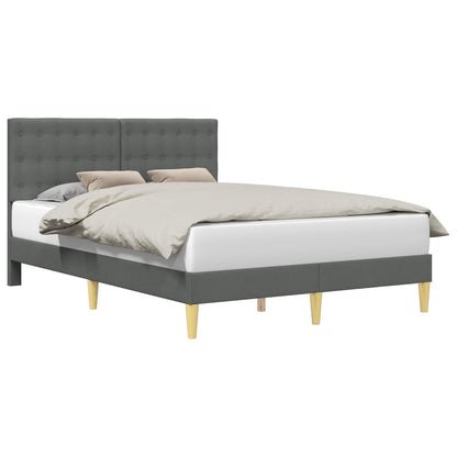 Struttura del letto Grigio Scuro 120 x 200 cm Tessuto | homemem39
