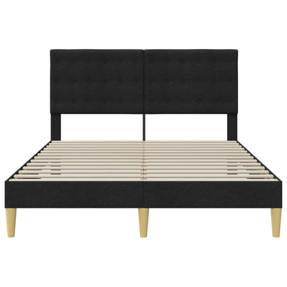 Struttura del letto con testiera Nero 120 x 200 cm Tessuto | homemem39
