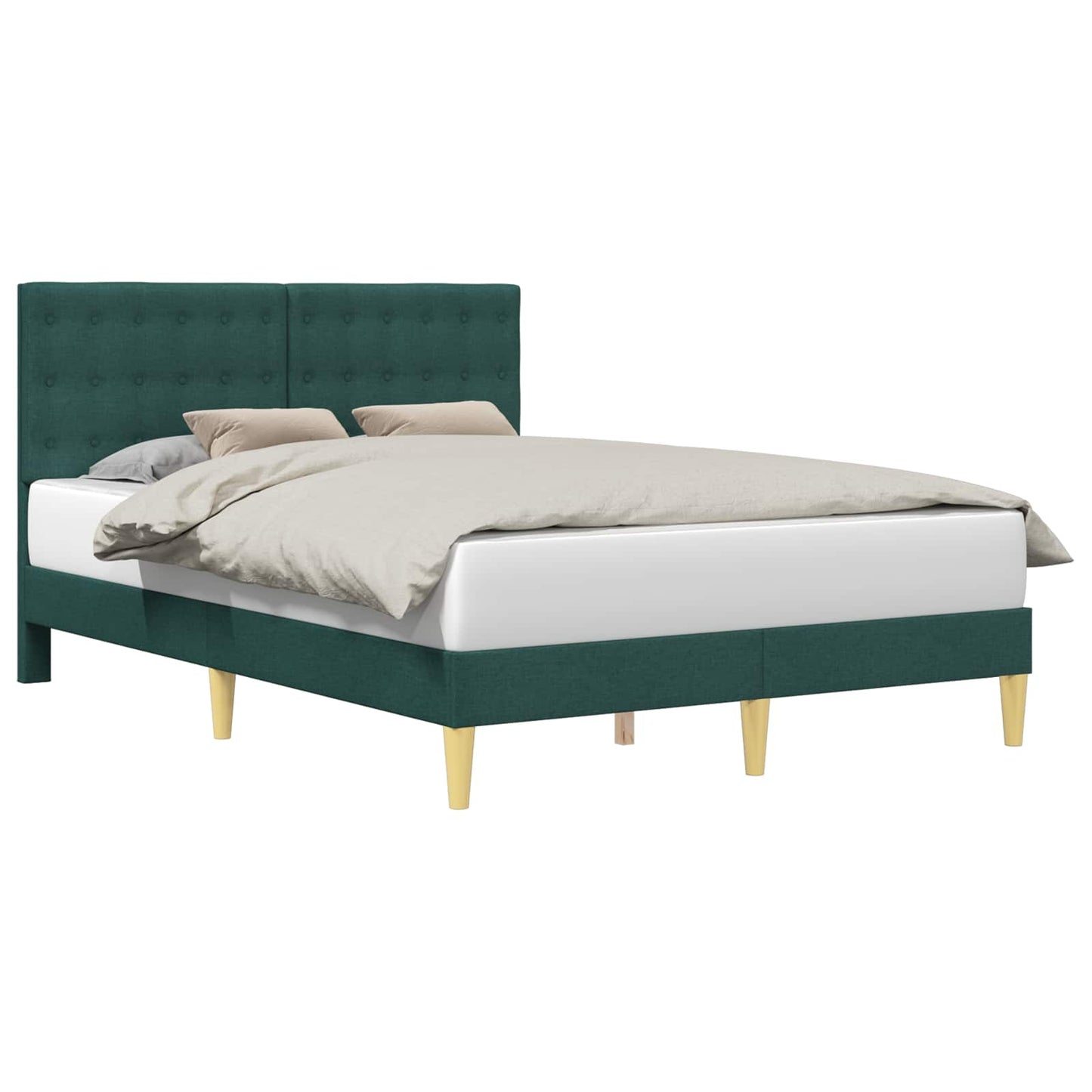 Struttura del letto Verde Scuro 120 x 200 cm Tessuto | homemem39