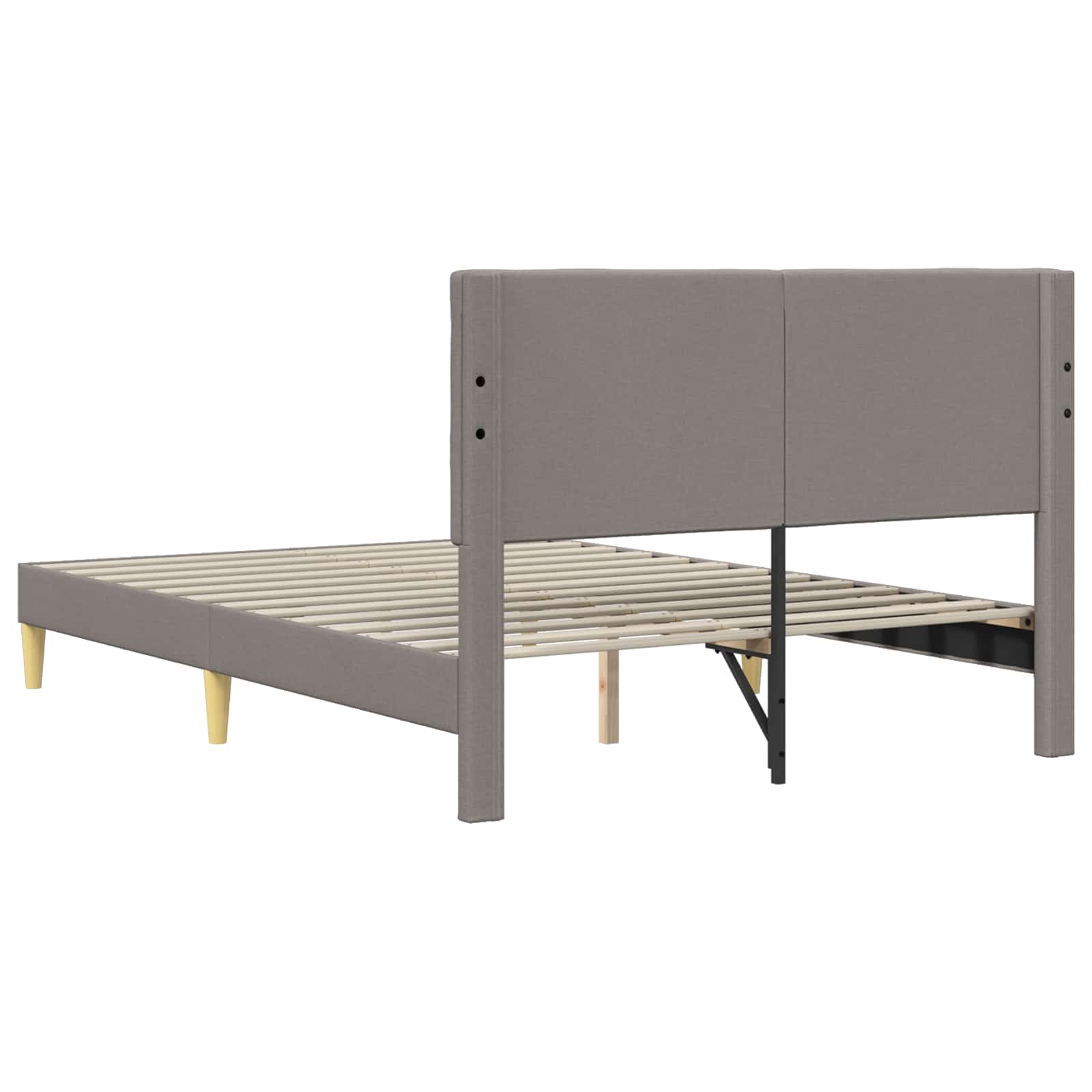 Struttura del letto con testiera Tortora 120 x 200 cm Tessuto | homemem39