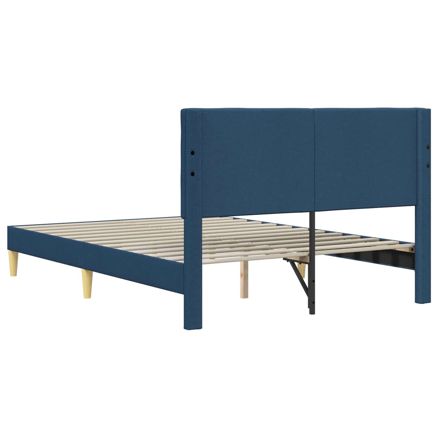 Struttura del letto con testiera Blu 120 x 200 cm Tessuto | homemem39