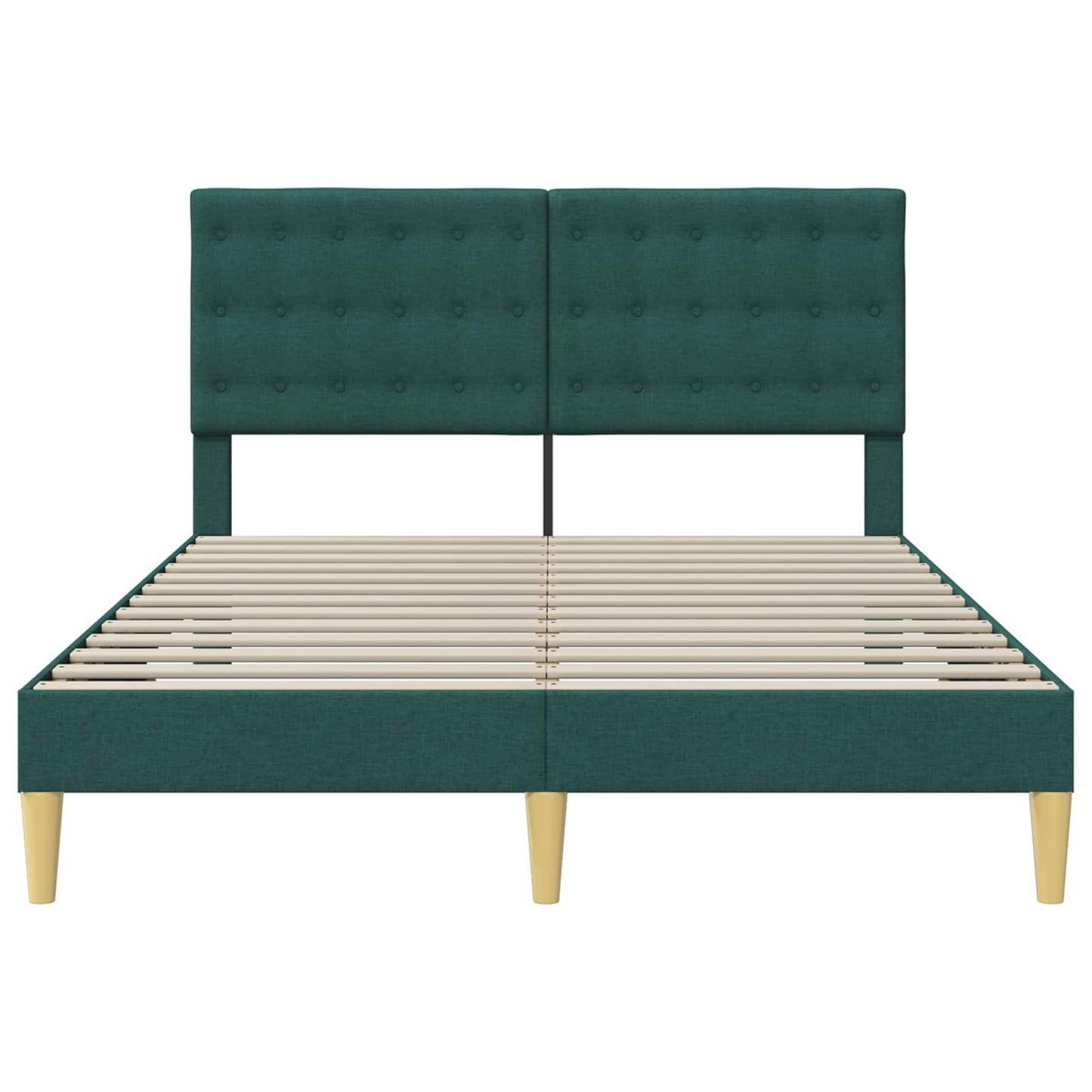 Struttura del letto Verde Scuro 140 x 190 cm Tessuto | homemem39