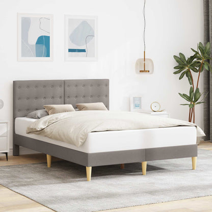 Struttura del letto con testiera Tortora 140 x 190 cm Tessuto | homemem39