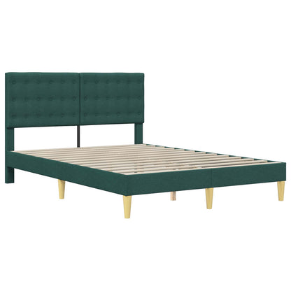 Struttura del letto Verde Scuro 140 x 200 cm Tessuto | homemem39