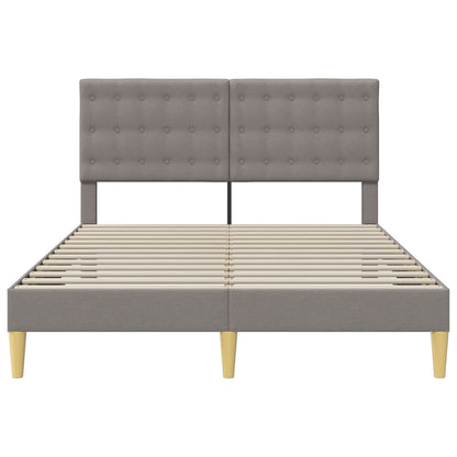 Struttura del letto con testiera Tortora 140 x 200 cm Tessuto | homemem39