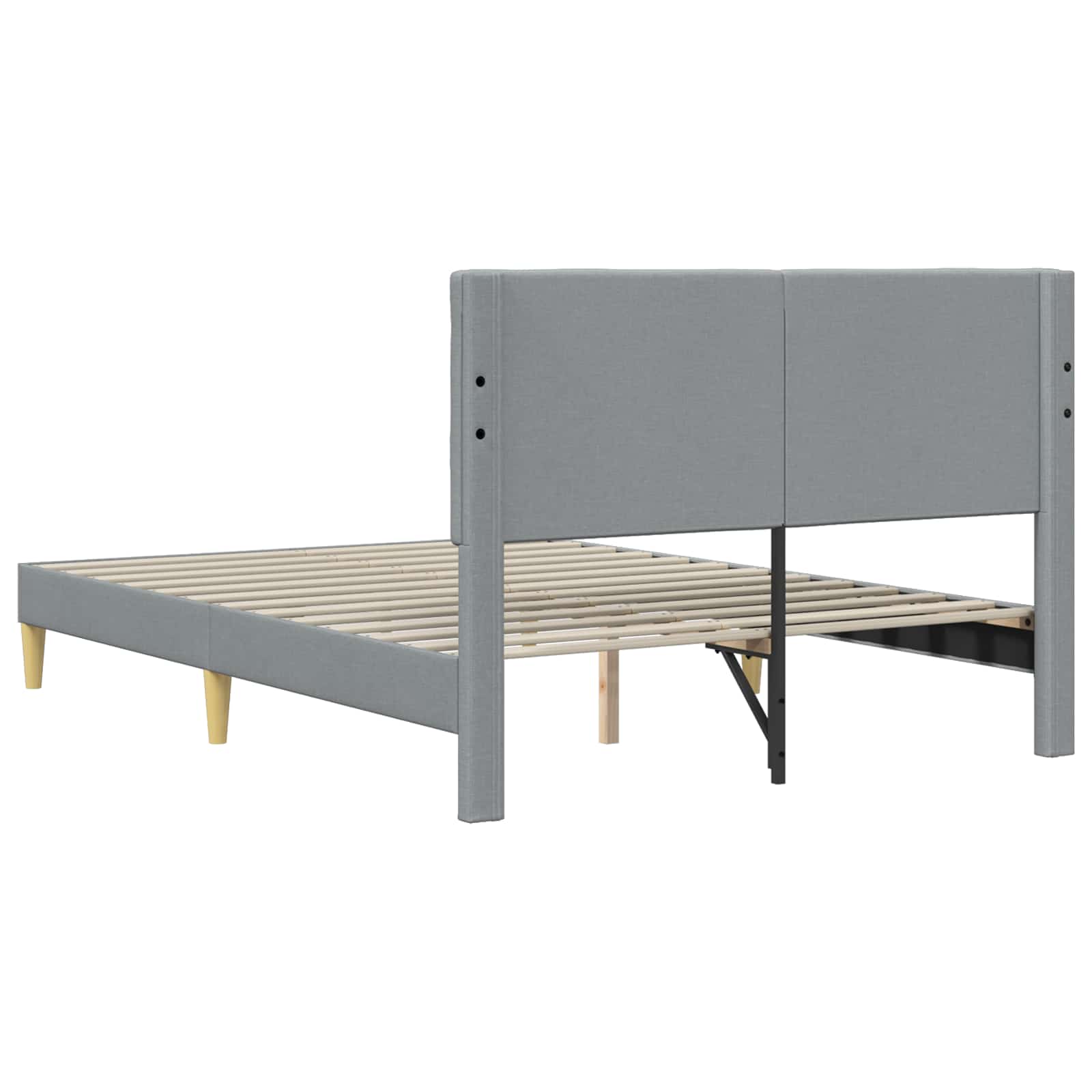 Struttura del letto Grigio Chiaro 160 x 200 cm Tessuto | homemem39