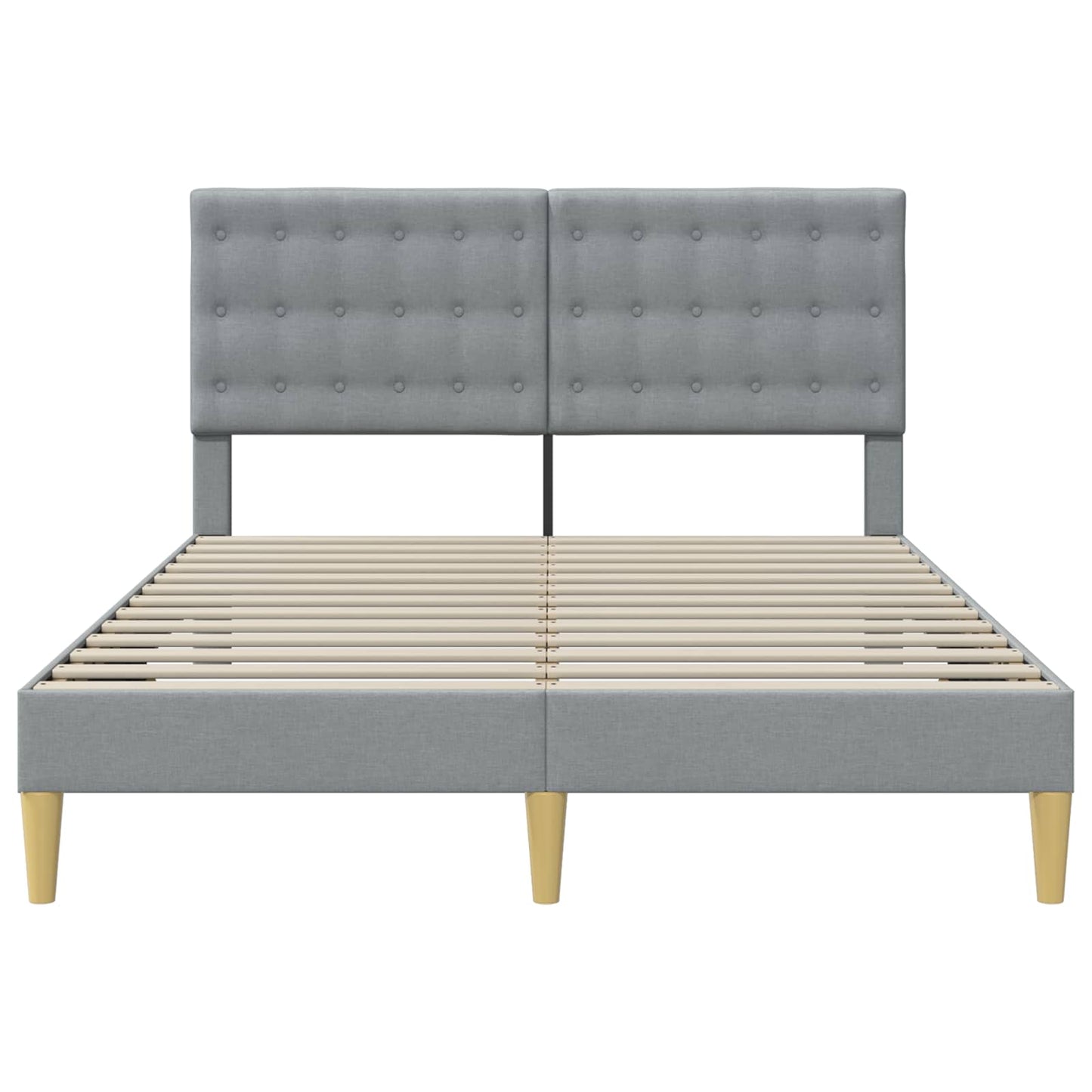 Struttura del letto Grigio Chiaro 160 x 200 cm Tessuto | homemem39