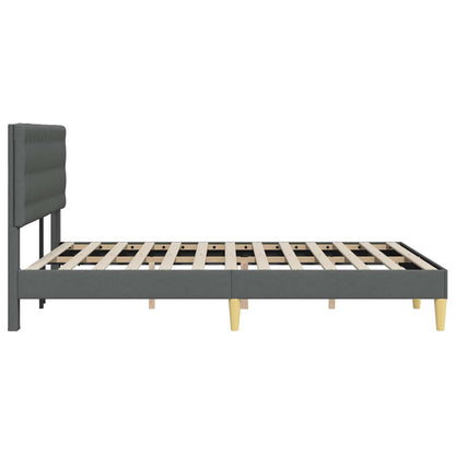 Struttura del letto Grigio Scuro 160 x 200 cm Tessuto | homemem39