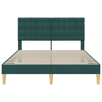 Struttura del letto Verde Scuro 160 x 200 cm Tessuto | homemem39