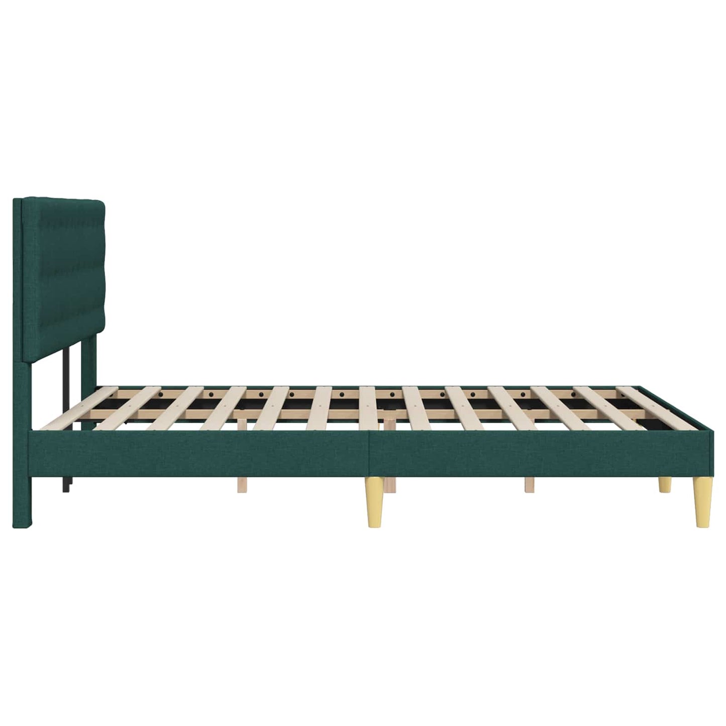 Struttura del letto Verde Scuro 160 x 200 cm Tessuto | homemem39