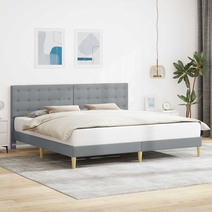 Struttura del letto Grigio Chiaro 180 x 200 cm Tessuto | homemem39
