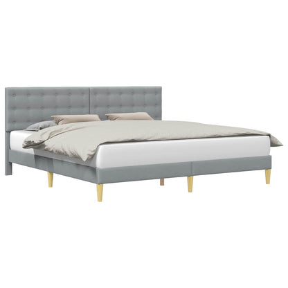 Struttura del letto Grigio Chiaro 180 x 200 cm Tessuto | homemem39