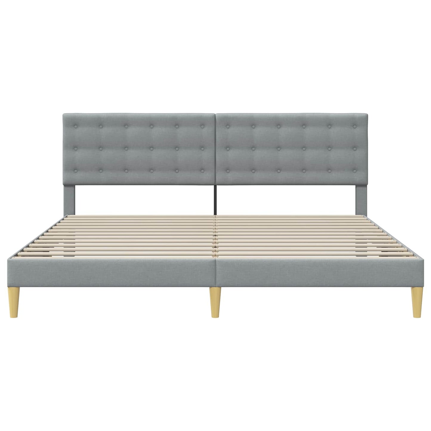 Struttura del letto Grigio Chiaro 180 x 200 cm Tessuto | homemem39