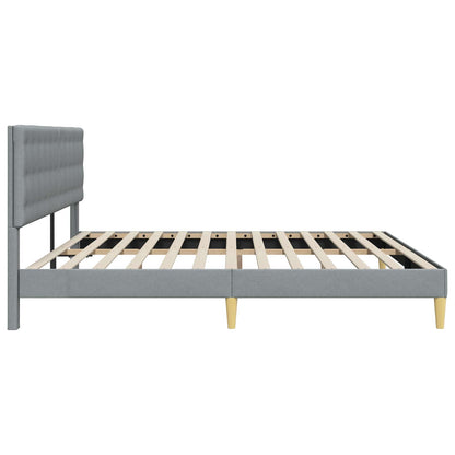 Struttura del letto Grigio Chiaro 180 x 200 cm Tessuto | homemem39