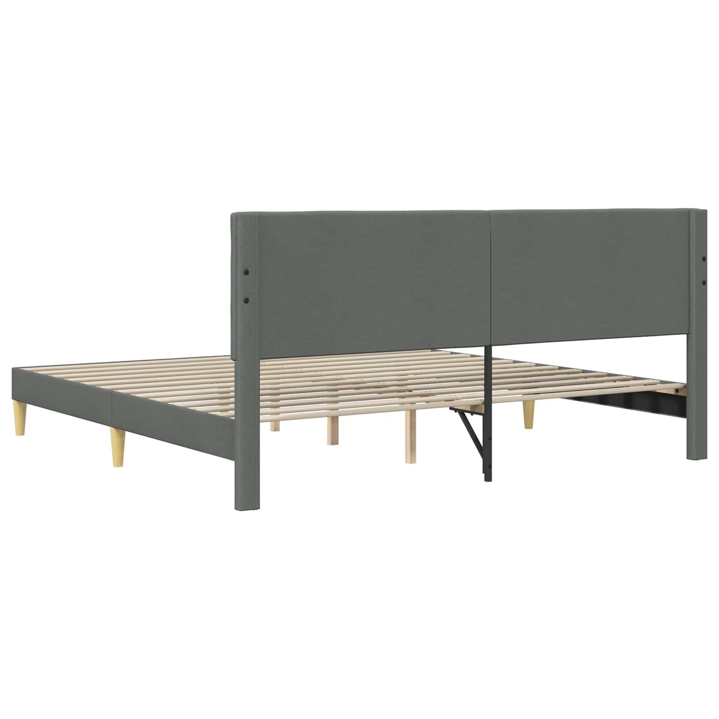Struttura del letto Grigio Scuro 180 x 200 cm Tessuto | homemem39