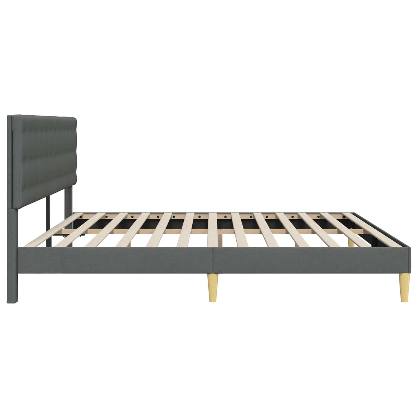 Struttura del letto Grigio Scuro 180 x 200 cm Tessuto | homemem39