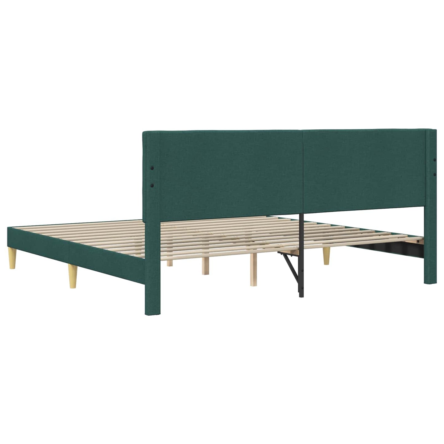 Struttura del letto Verde Scuro 180 x 200 cm Tessuto | homemem39