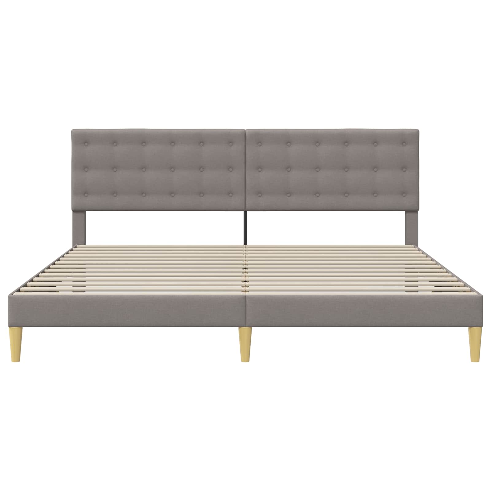 Struttura del letto con testiera Tortora 180 x 200 cm Tessuto | homemem39