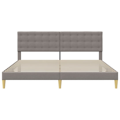 Struttura del letto con testiera Tortora 180 x 200 cm Tessuto | homemem39