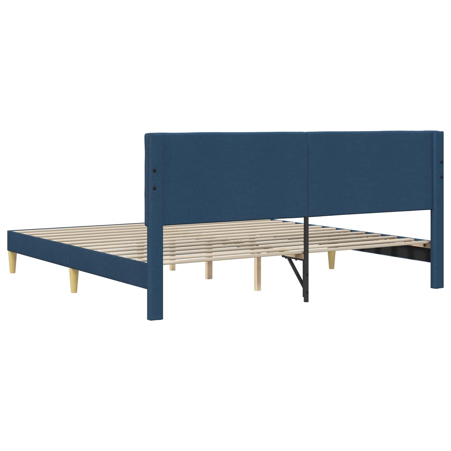 Struttura del letto con testiera Blu 180 x 200 cm Tessuto | homemem39