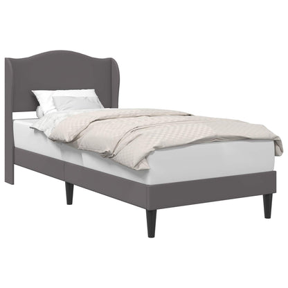 Struttura del letto con testiera Grigio 80 x 200 cm Similpelle | homemem39