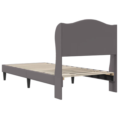 Struttura del letto con testiera Grigio 80 x 200 cm Similpelle | homemem39