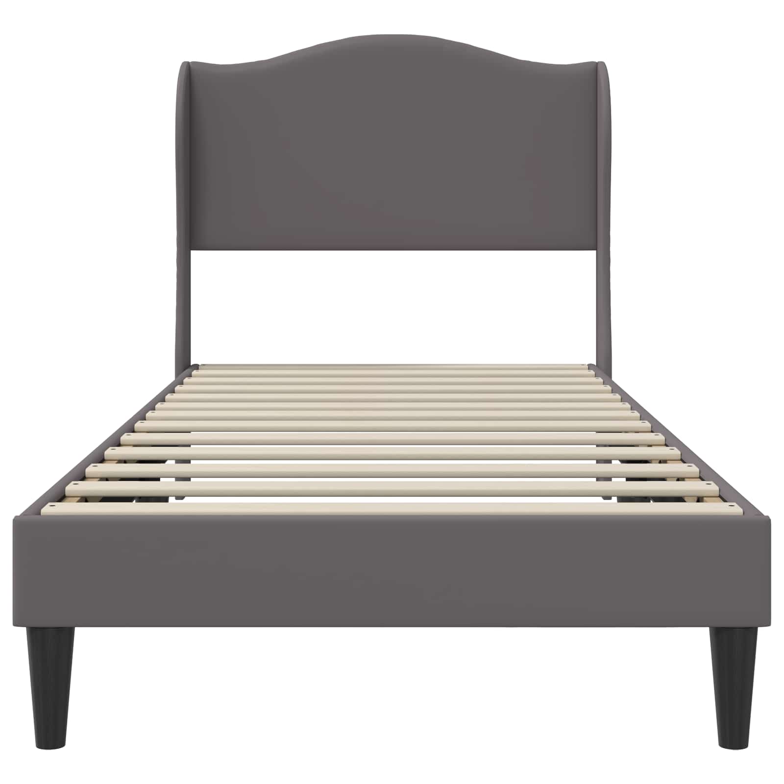 Struttura del letto con testiera Grigio 80 x 200 cm Similpelle | homemem39