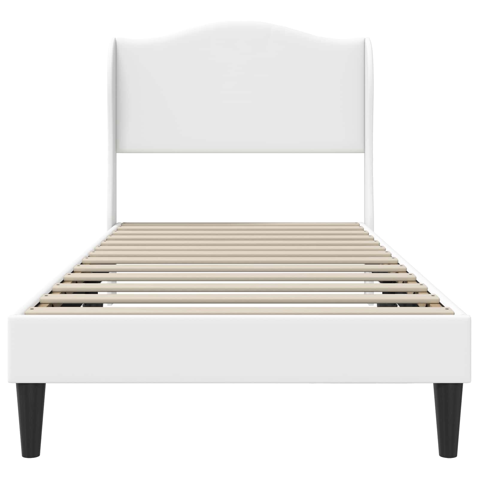Struttura del letto con testiera Bianco 80 x 200 cm Similpelle | homemem39