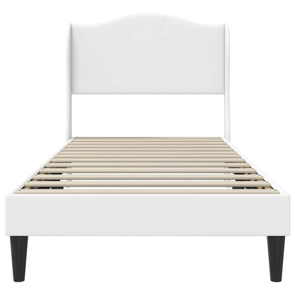 Struttura del letto con testiera Bianco 80 x 200 cm Similpelle | homemem39