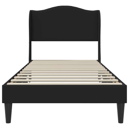 Struttura del letto con testiera Nero 100 x 200 cm Similpelle | homemem39